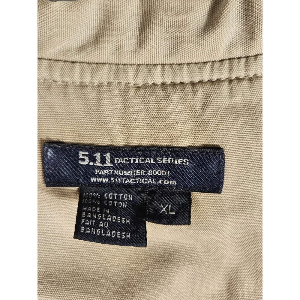 5.11‎ Tactical Series 80001 Vest Mens Khaki Tan Multi Pocket Utility Cargo XL